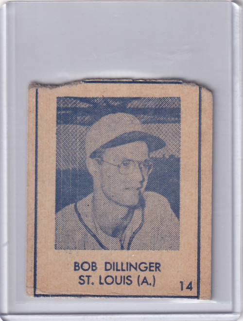 1948 R346 Blue Tint #14 Bob Dillinger - St Louis Browns