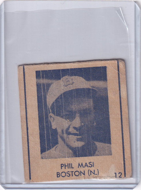 1948 R346 Blue Tint #12 Phil Masi - Boston Braves