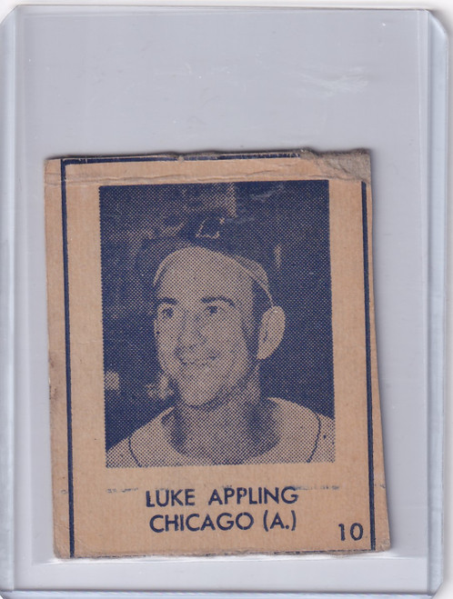 1948 R346 Blue Tint #10 Luke Appling - Chicago White Sox