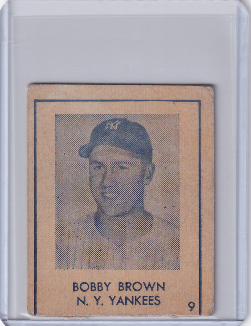 1948 R346 Blue Tint #9 Bobby Brown - New York Yankees