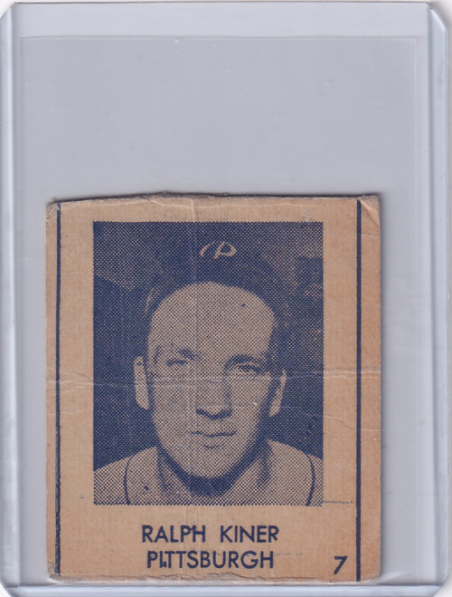 1948 R346 Blue Tint #7 Ralph Kiner - Pittsburgh Pirates