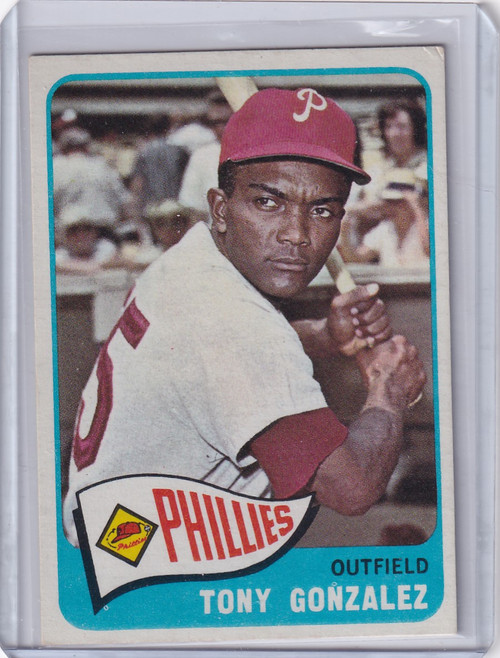 1965 Topps Baseball #72 Tony Gonzalez - Philadelphia Phillies