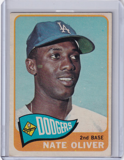 1965 Topps Baseball #59 Nate Oliver - Los Angeles Dodgers