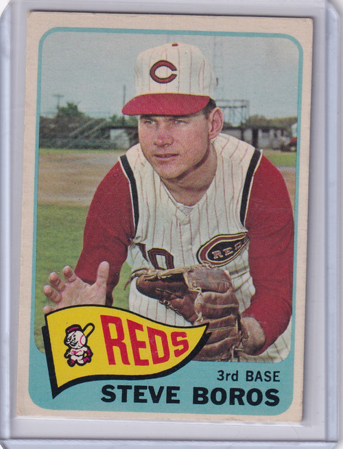 1965 Topps Baseball #102 Steve Boros - Cincinnati Reds