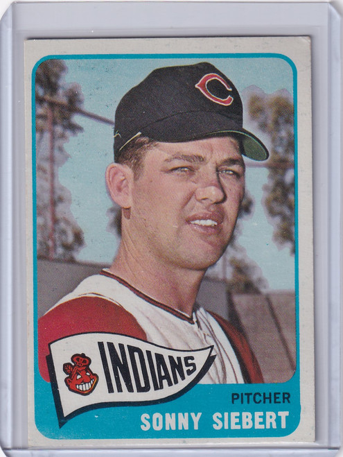 1965 Topps Baseball #96 Sonny Siebert - Cleveland Indians