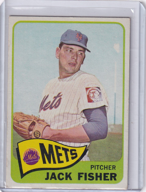 1965 Topps Baseball #93 Jack Fisher - New York Mets