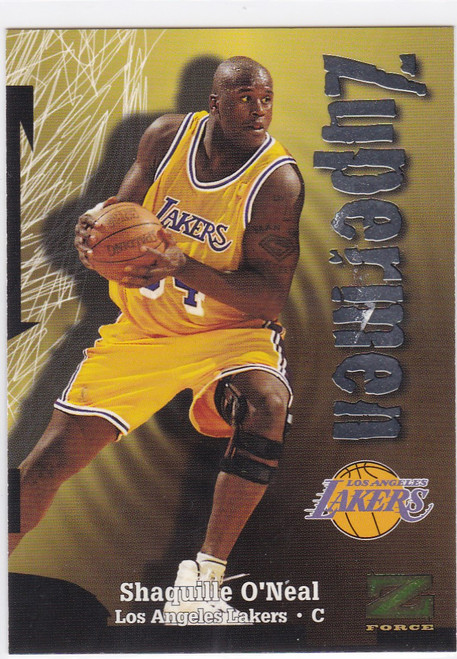 1998-99 Skybox Zforce Zuperman #196 Shaquille O'neal Lakers