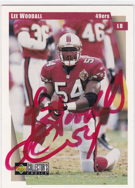 1997 Upper Deck #388 Lee Woodall TTM Atuo San Francisco 49ers