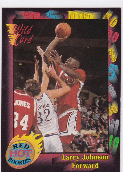 1992 Wild Card #2 Larry Johnson Red hot Rookies