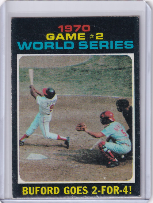1971 Topps Baseball #328 World Series Game 2 - Buford Goes 2-For-4!