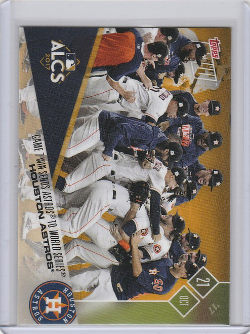 2017 Topps Now #PSB-6 Game 7 Win Sends Houston Astros to World Series