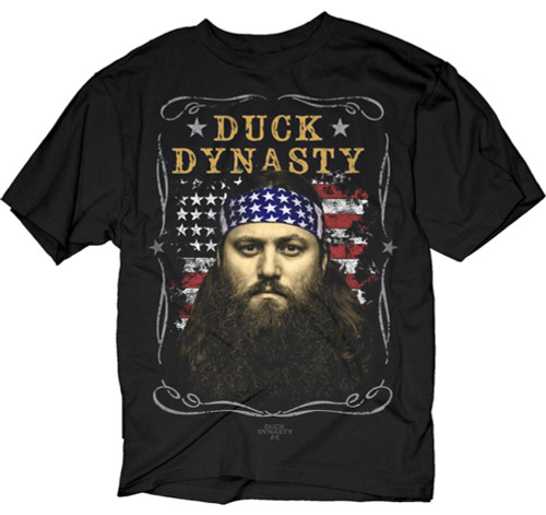 Duck Dynasty - American Beard Willie TV Show Adult T-Shirt (Large)