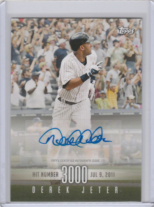 2017 Topps On Demand #16-A Derek Jeter Hit Number 3000 Auto SP New York Yankees