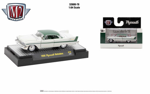 M2 Machines 1:64 Auto Authentic 1958 Plymouth Belvedere RELEASE 78