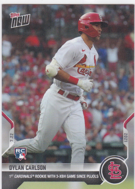2021 TOPPS N0W #543 DYLAN CARLSON- ST LOUIS CARDNIALS