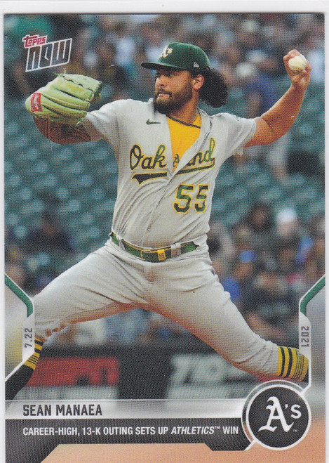 2021 TOPPS NOW #544 SEAN MANAEA- OAKLAND ATHLETICS