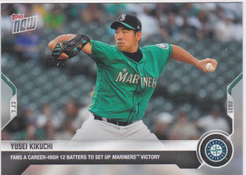 2021 TOPPS NOW #549 YUSEI KIKUCHI- SEATTLE MARINERS