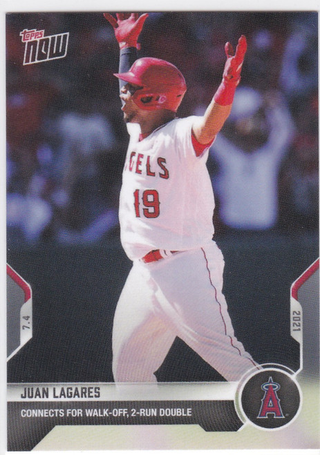 2021 TOPPS NOW #461 JUAN LAGARES- ANGELS