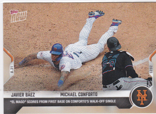 2021 TOPPS NOW #735 JAVIER BAEZ- NEW YORK METS