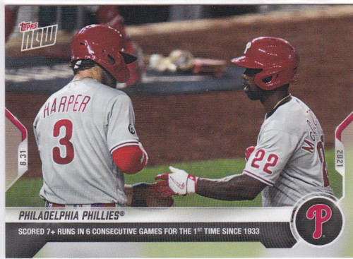 2021 TOPPS NOW #737 PHILADELPHIA PHILLIES