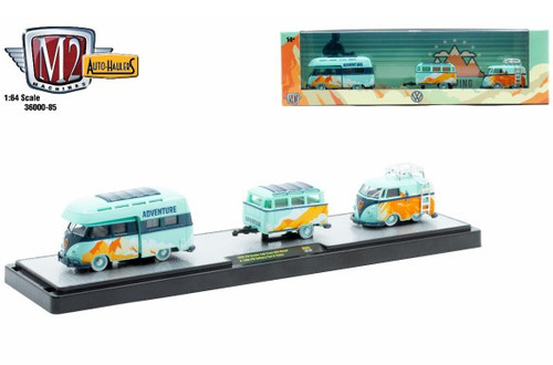 M2 Machines Auto Hauler 85 1959 VW Double Cab Truck 1960 VW Delivery Van