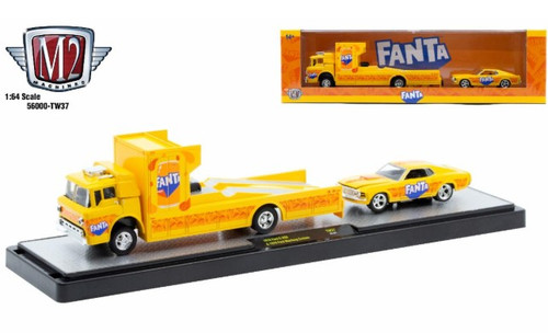 M2 Machines Auto Hauler TW37 1970 Ford C-950 1970 Ford Mustang Custom