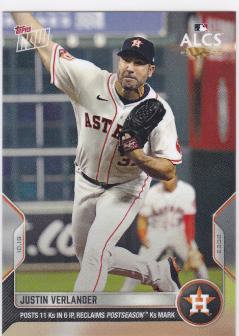 2022 TOPPS NOW #1107 JUSTIN VERLANDER- HOUSTON ASTROS
