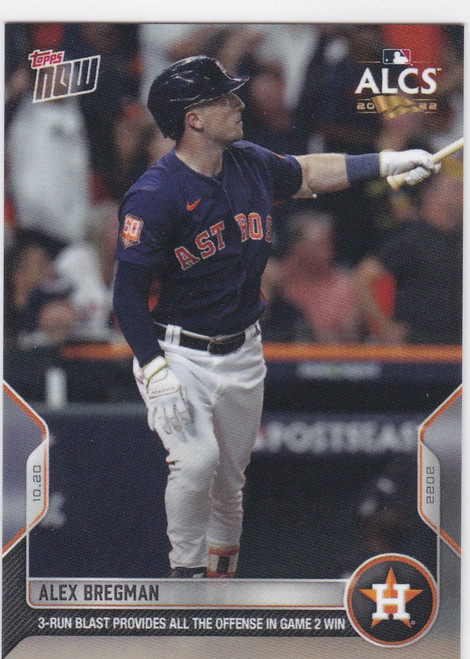 2022 TOPPS NOW #1109 ALEX BREGMAN- HOUSTON ASTROS