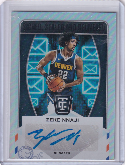 2024-25 Totally Certified Auto #SD-ZEK Zeke Nnaji - Denver Nuggets