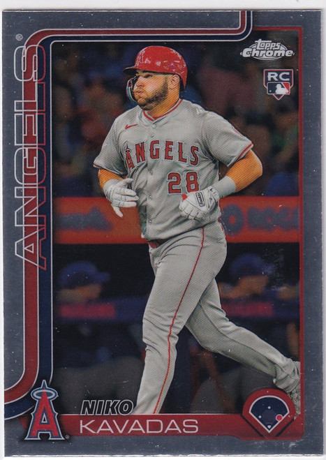 2025 Topps Chrome Baseball #20 Niko Kavadas - Los Angeles Angels