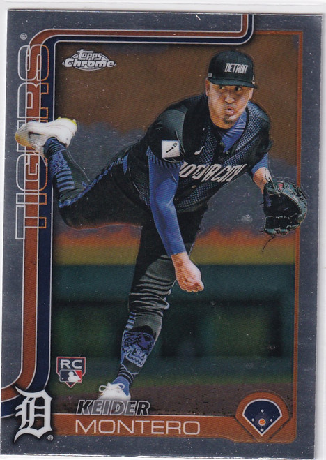 2025 Topps Chrome Baseball #7 Keider Montero - Detroit Tigers