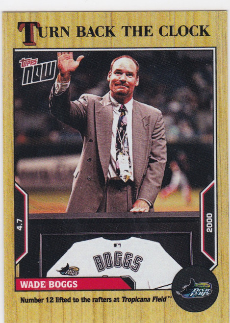 2022 TURN BACK THE CLOCK #8 WADE BOGGS- TAMPA BAY DEVIL RAYS