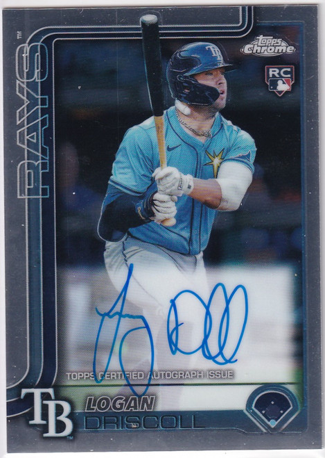 2025 Topps Chrome Auto #RA-LDR Logan Driscoll - Tampa Bay Rays