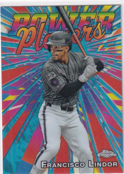 2025 Topps Chrome Power Players #PP-9 Francisco Lindor - New York Mets