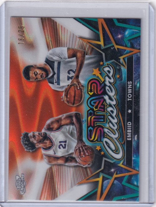 2024-25 Topps Cosmic Clusters 18/25 Joel Embiid / Towns