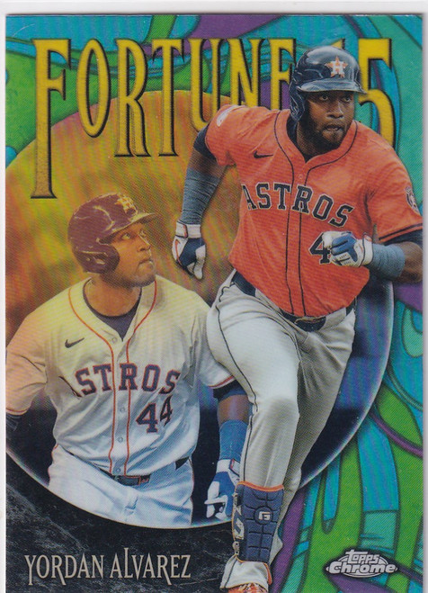 2025 Topps Chrome Fortune 15 #F15-9 Yordan Alvarez - Houston Astros