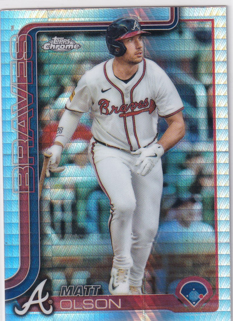 2025 Topps Chrome Baseball Prism #193 Matt Olson - Atlanta Braves