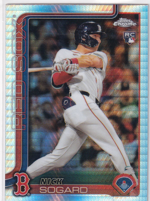 2025 Topps Chrome Baseball Prism #123 Nick Sogard - Boston Red Sox