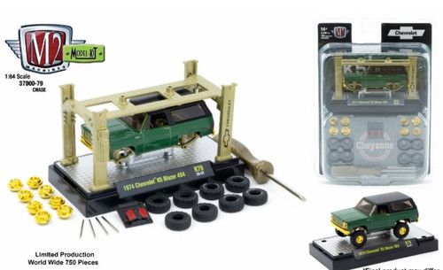 M2 Machines 1:64 Model Kit Release 79 1974 Chevrolet K5 Blazer 4X4 CHASE