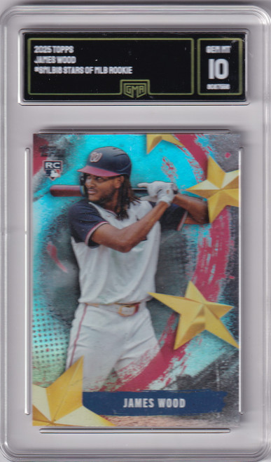2025 Topps Stars of the MLB GMA 10 #8 James Wood - Washington Nationals 2025 Topps Stars of the MLB GMA 10 #8 James Wood - Washington Nationals