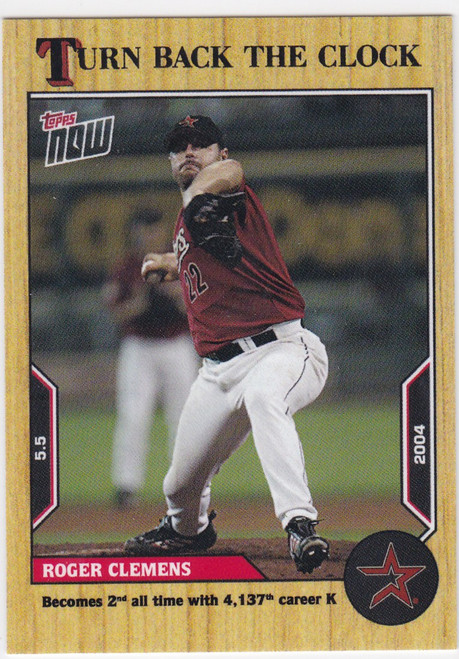 2022 TURN BACK THE CLOCK #36 ROGER CLEMENS- HOUSTON ASTROS