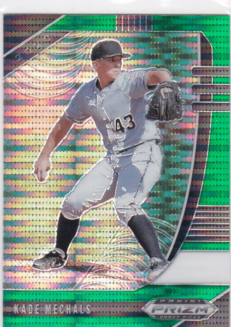 2020 Panini Prizm Draft Picks #PDP112 Kade Mechals Green Pulsar