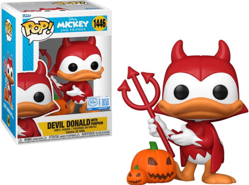 Funko POP Disney: Mickey and Friends Devil Donald with Pumpkin #1446