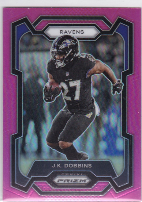 2023 Panini Prizm #26 J.K. Dobbins Pink Baltimore Ravens