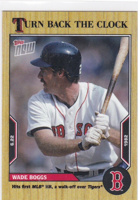 2022 TURN BACK THE CLOCK #84 WADE BOGGS- BOSTON RED SOX