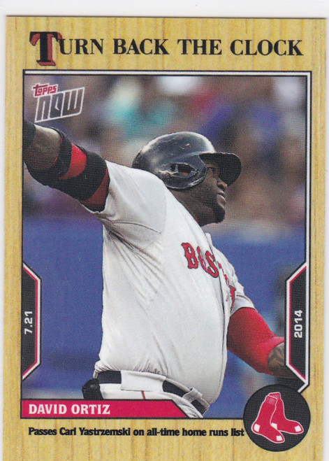 2022 TURN BACK THE CLOCK #113 DAVID ORTIZ- BOSTON RED SOX