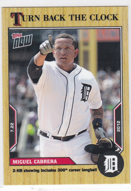 2022 TURN BACK THE CLOCK #114 MIGUEL CABRERA- DETROIT TIGERS