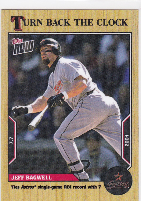 2022 TURN BACK THE CLOCK #99 JEFF BAGWELL- HOUSTON ASTROS
