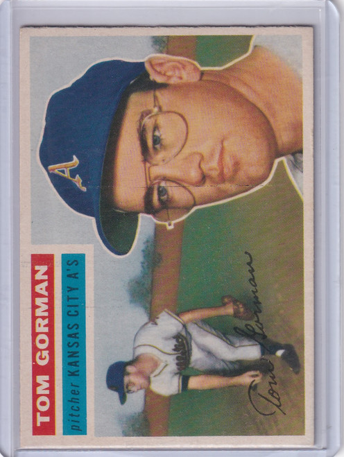 1956 Topps #246 Tom Gorman - Kansas City Athletics