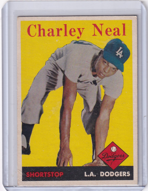 1958 Topps #16 Charlie Neal  - Los Angeles Dodgers